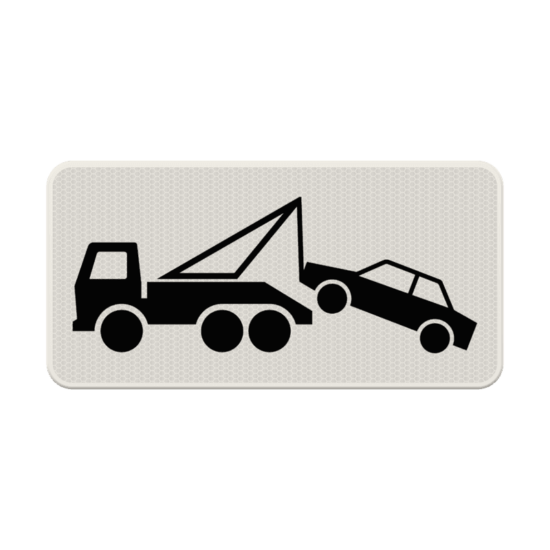 Verkeersbord RVV OB303 - Wegsleepregeling van kracht