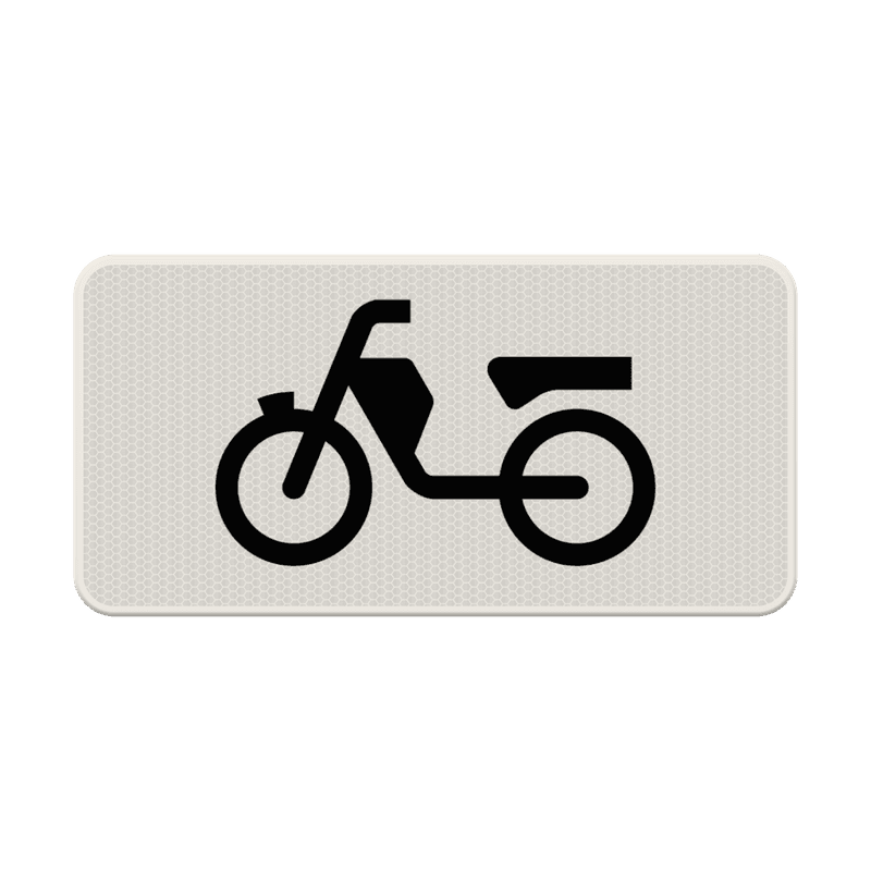 Verkeersbord RVV OB03 - Geldt alleen voor bromfietsers