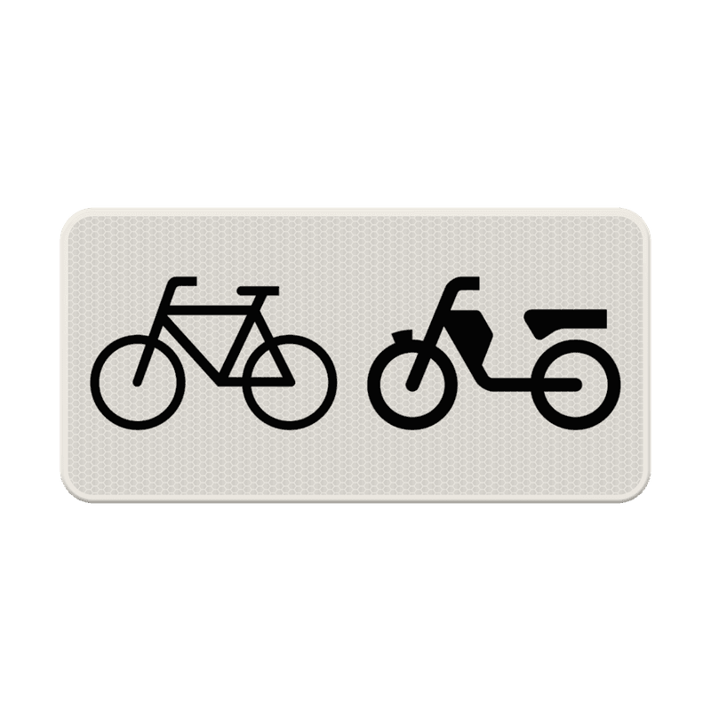 Verkeersbord RVV OB04 - Geldt alleen voor (brom)fietsers