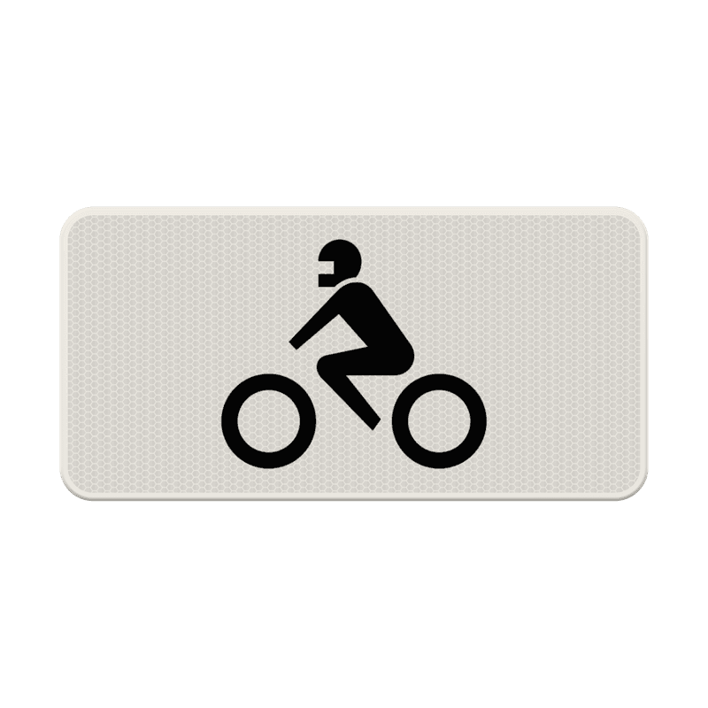 Verkeersbord RVV OB06 - Geldt alleen voor motoren