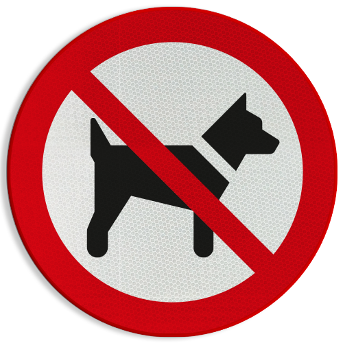 Plak opnieuw Oraal Gluren Verbodsbord of sticker Verboden voor honden kopen? Bestel hier!