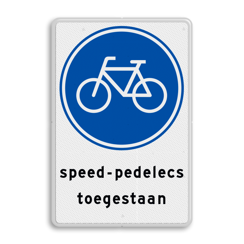 Dragende cirkel Migratie Doodt Verkeersbord fietsers en speed-pedelecs toegestaan kopen? Bestel!