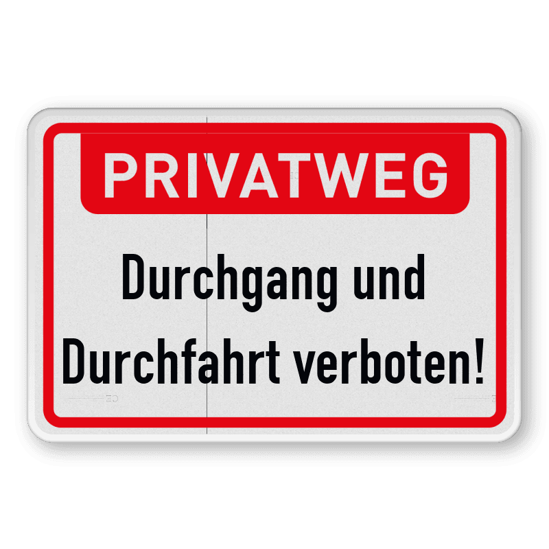 Durchfahrtsrechtslogos